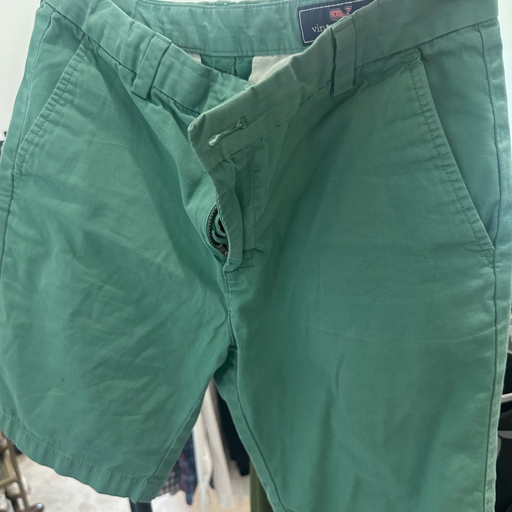 Vineyard Vines Green Flat Front Shorts